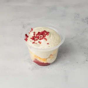 Pisztácia-málna pohárdesszert